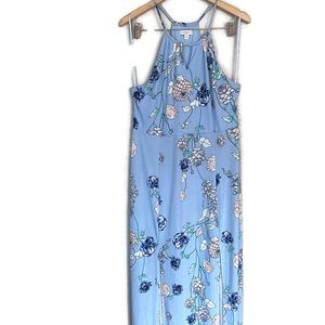 Xl maxi halter dress Candies  light blue floral print